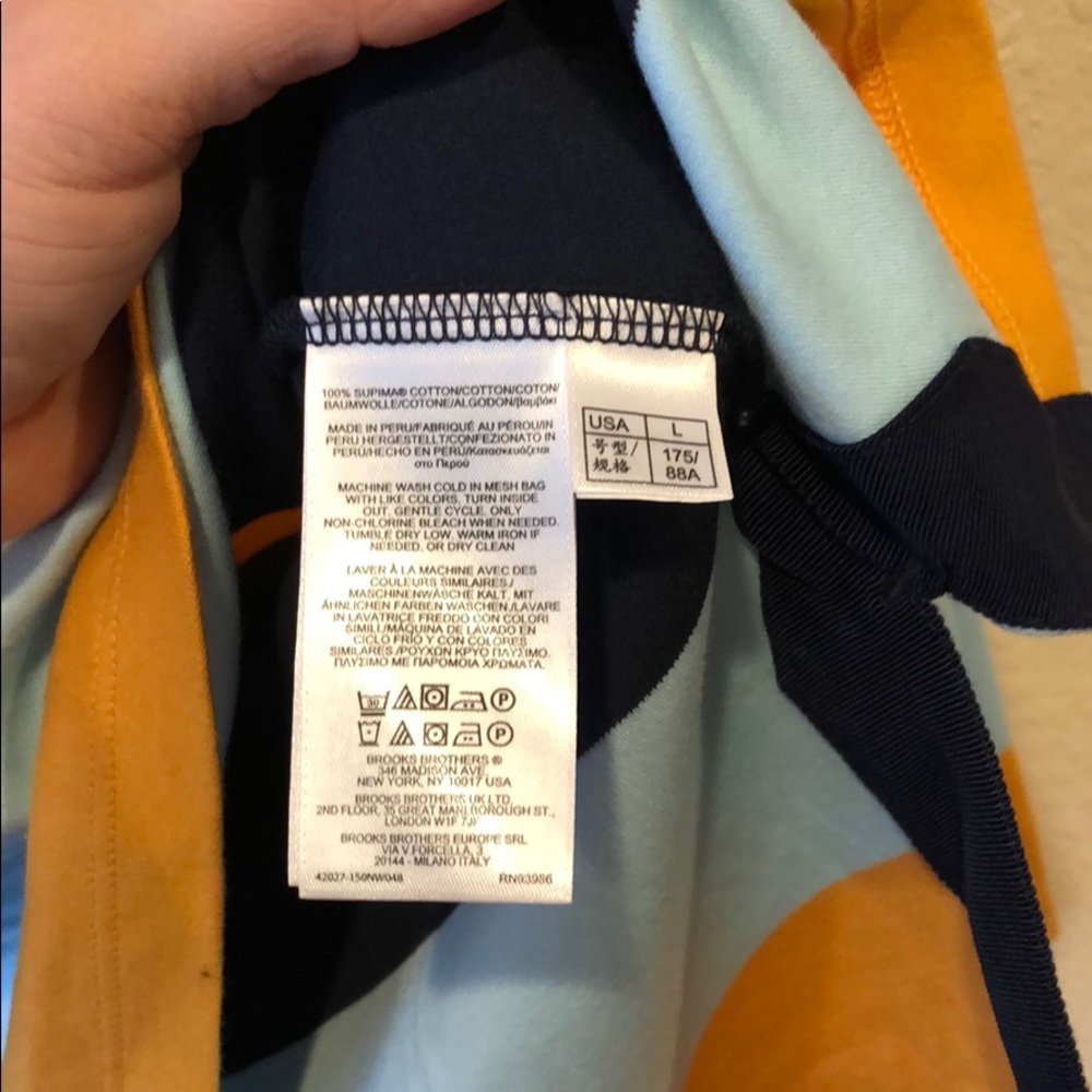 NWT! {Brooks Brothers} Supima Cotton T-shirt - Picture 5 of 7